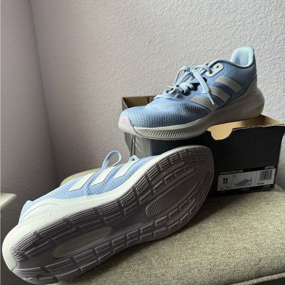 Adidas RUNFALCON 3 RUNNING SHOES Blue Lightweight - Picture 6 of 6